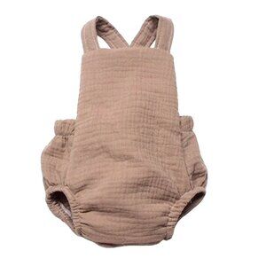 Baby Boy caks smash outfit for 1st birthday birthday Romper (Color TAN)